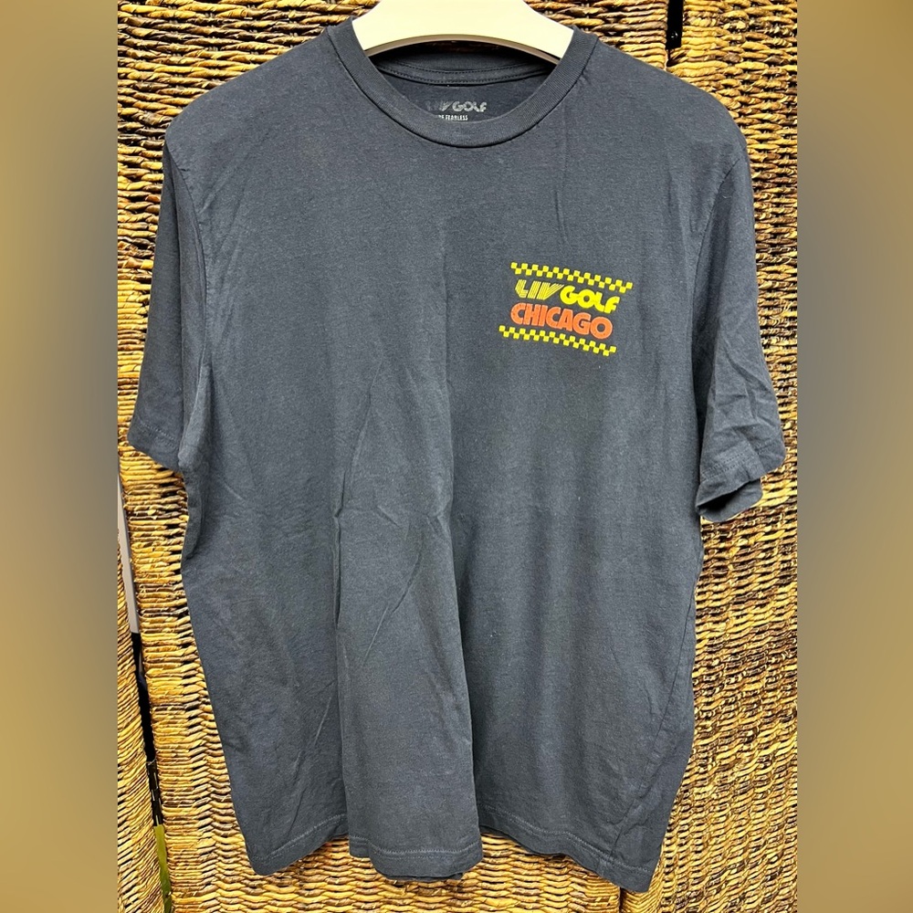 Liv Golf- Chicago,‎ Men’s Black S/S Shirt, Size:XL